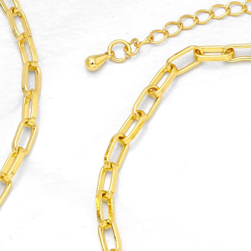 Colar e Pulseira - Banhada Ouro 18k