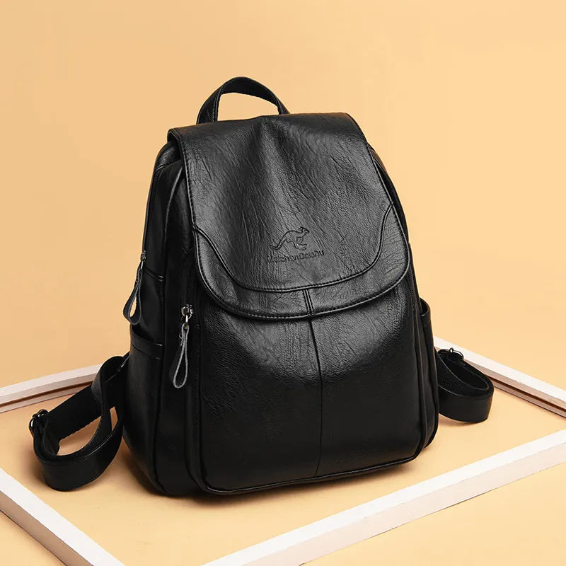 Mochila Couro Ravena