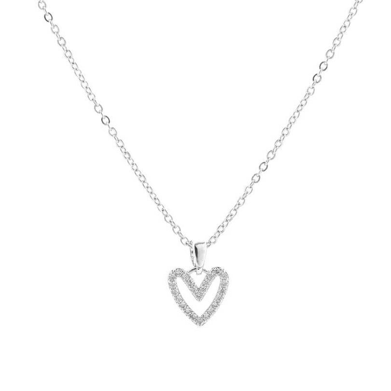 Conjunto Just Love - Colar + Brinco de Coração - Compre o Colar e GANHE OS BRINCOS