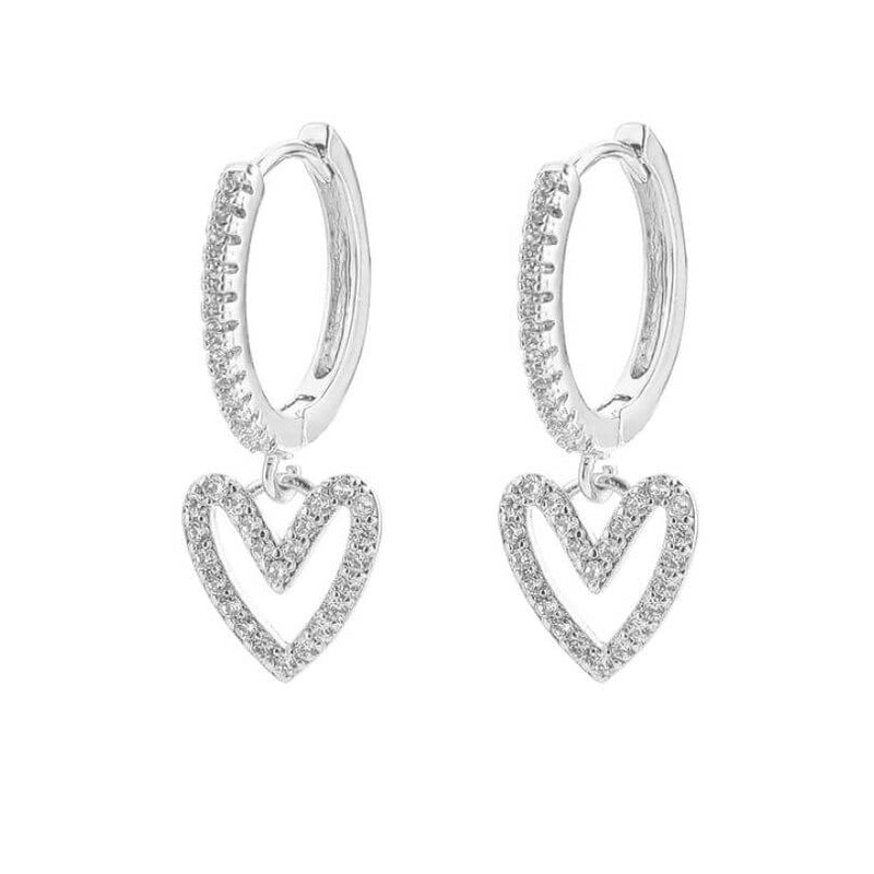 Conjunto Just Love - Colar + Brinco de Coração - Compre o Colar e GANHE OS BRINCOS
