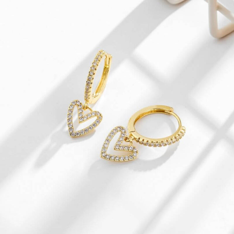 Conjunto Just Love - Colar + Brinco de Coração - Compre o Colar e GANHE OS BRINCOS